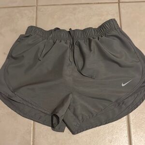 Nike Gray Athletic Shorts Lightweight Elastic Waist